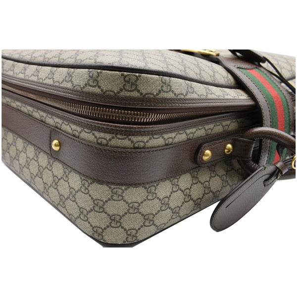 Gucci Web GG Supreme Suitcase Travel Bag - Dallas Handbags