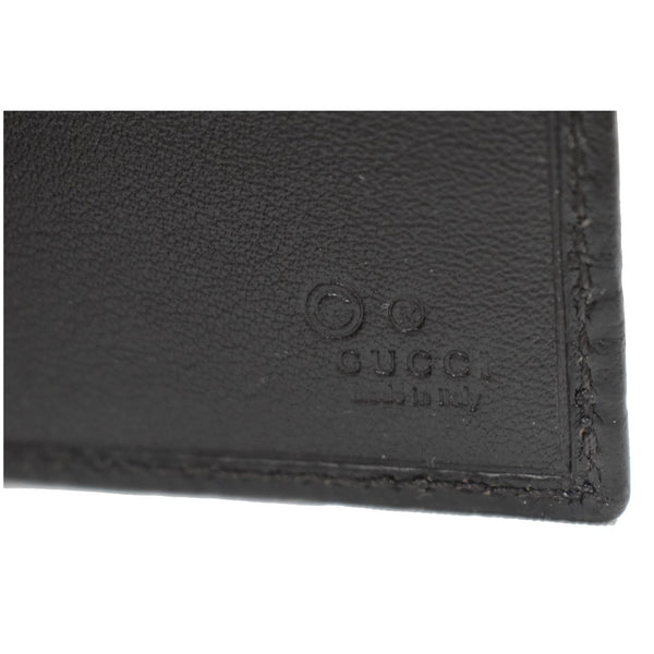 GUCCI Microguccissima Bifold Leather Wallet Black 260987