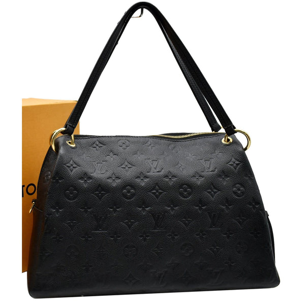 LOUIS VUITTON Ponthieu PM Empreinte Leather Shoulder Bag Black