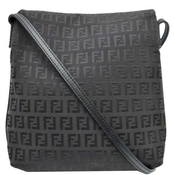 FENDI Vintage Zucca FF Canvas Crossbody Bag Brown