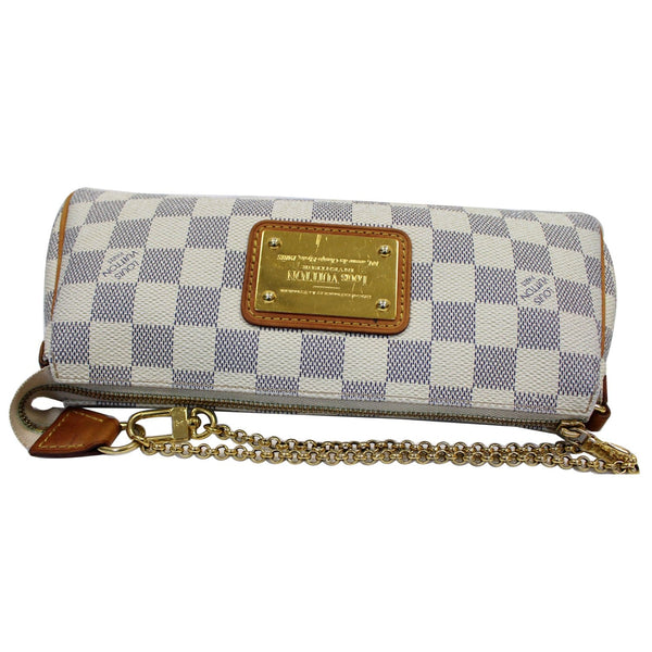 Exterior LV Pochette Eva Damier Azur Clutch Tote Bag