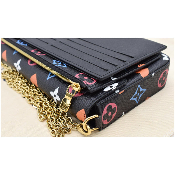 LOUIS VUITTON Pochette Felicie Game On Canvas Crossbody Bag Multicolor