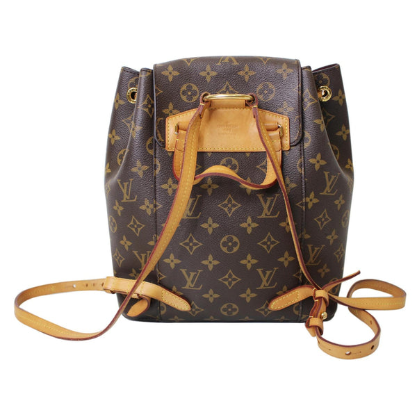 front look lv Montsouris NM Monogram Canvas Bag