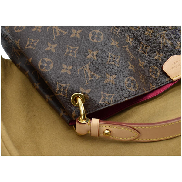 LOUIS VUITTON Graceful MM Monogram Canvas Shoulder Bag Brown