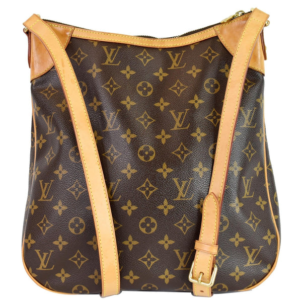 LOUIS VUITTON Odeon MM Monogram Canvas Shoulder Bag Brown