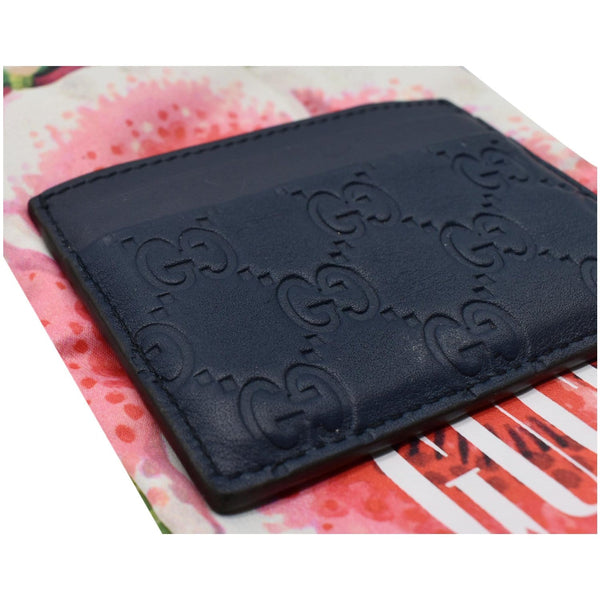 Gucci Guccissima Leather Signature Card Case - DDH.