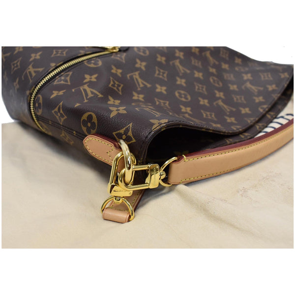 LOUIS VUITTON Melie Monogram Canvas Hobo Shoulder Bag Brown