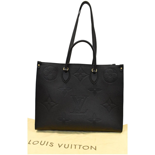 LOUIS VUITTON Onthego GM Monogram Empreinte Shoulder Bag Black