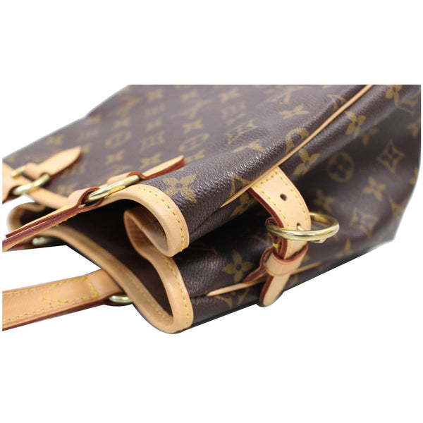 LOUIS VUITTON Batignolles Vertical Monogram Canvas Tote Bag Brown