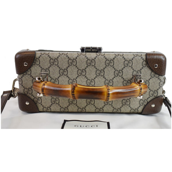 used Gucci Globe-Trotter GG Beauty Case Bamboo Bag