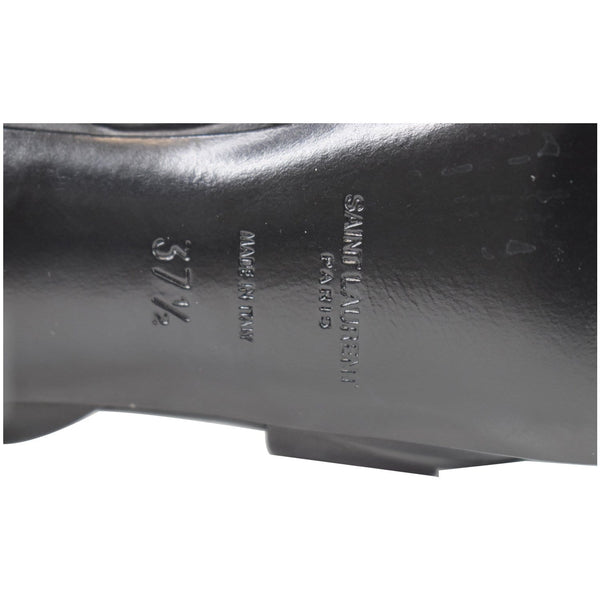 YVES SAINT LAURENT Tribute Leather Sandal Shoes Black US 7.5