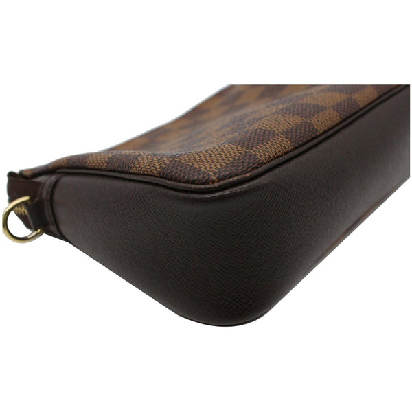 LOUIS VUITTON Trousse Damier Ebene Makeup Pochette Clutch Bag Brown