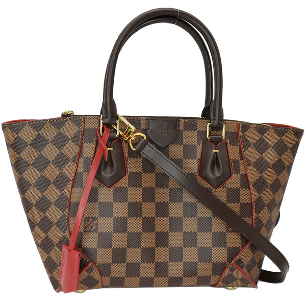 LOUIS VUITTON Caissa PM Damier Ebene Tote Shoulder Bag Brown
