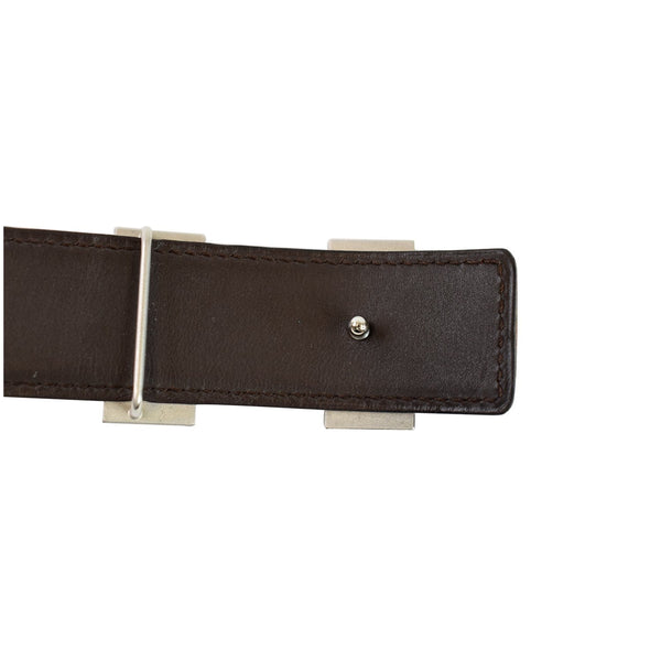 HERMES Constance H Buckle Reversible Belt Red