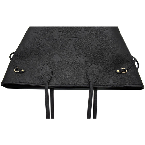 LOUIS VUITTON Neverfull MM Monogram Empreinte Tote Bag Black