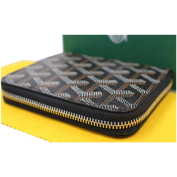 GOYARD Zip Around Coin Card Wallet Black