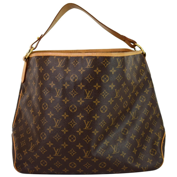Louis Vuitton Delightful GM Monogram Canvas Satchel Bag - front side view