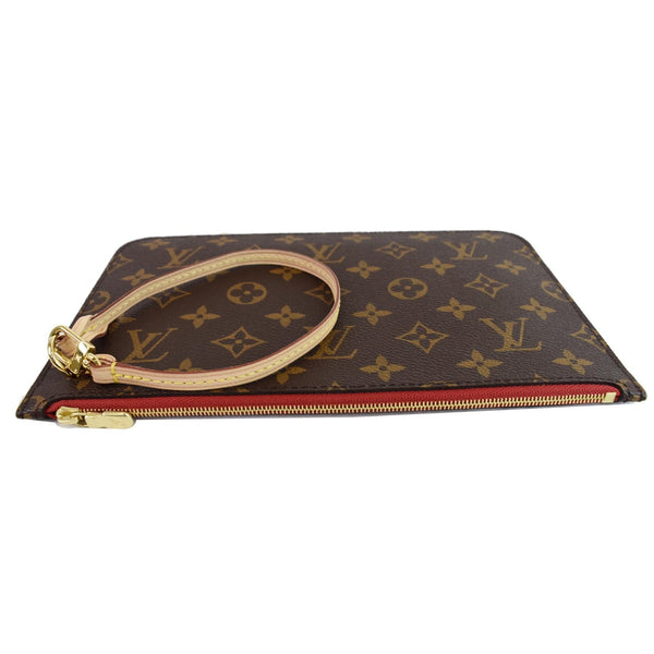 LV Pochette Wristlet Monogram Canvas front zipper