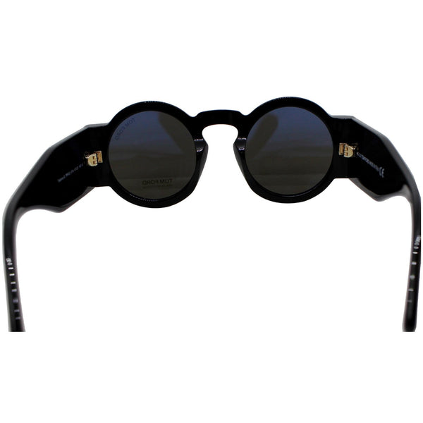 Tom Ford FT0603 01A 47 Tatiana Shiny Black Sunglasses Smoke Lens