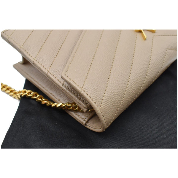 Yves Saint Laurent Matelasse Chevron Grain De Wallet