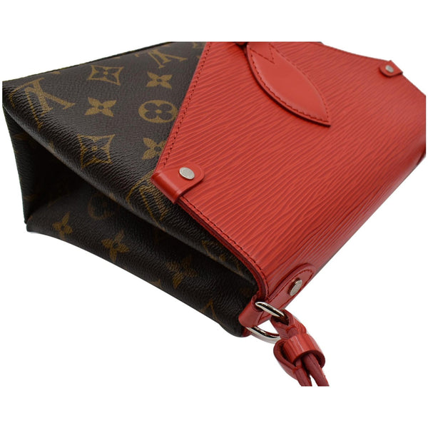 LOUIS VUITTON Saint Michel Monogram Epi Leather Shoulder Bag Red