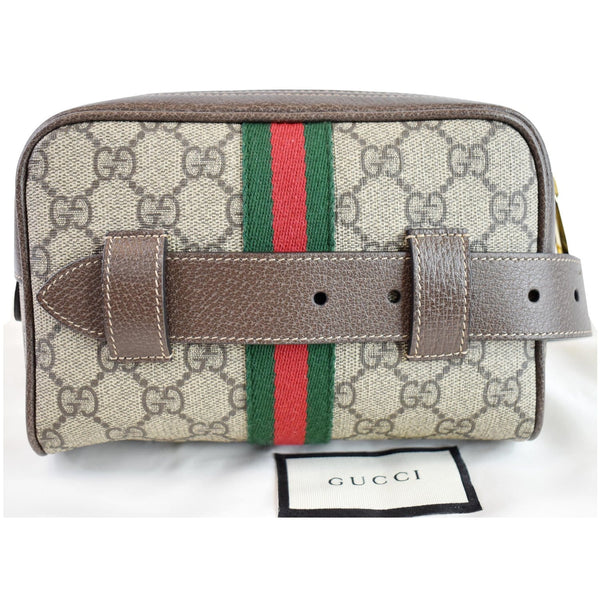 GUCCI Ophidia Small GG Supreme Canvas Web Belt Bag Brown 517076 - Final Sale