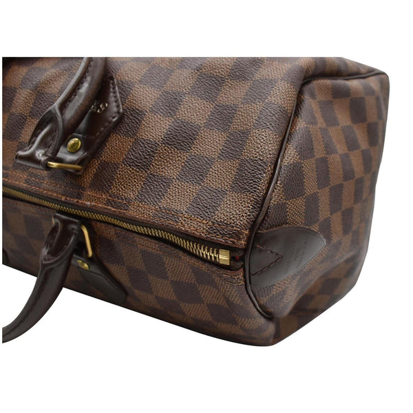 LOUIS VUITTON Speedy 35 Damier Ebene Satchel Bag Brown