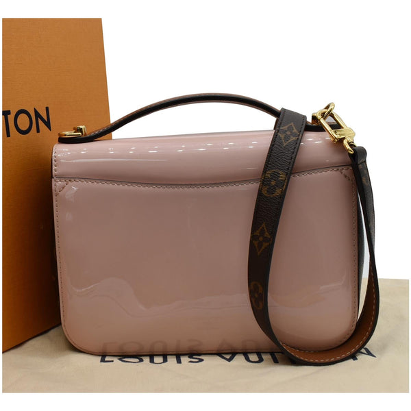 LOUIS VUITTON Cherrywood BB Patent Leather Shoulder Bag Rose Ballerine