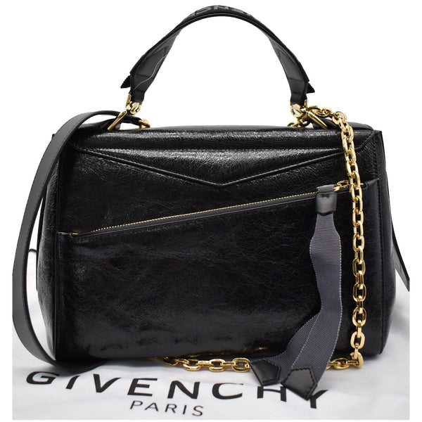 GIVENCHY Medium ID Leather Shoulder Bag Black