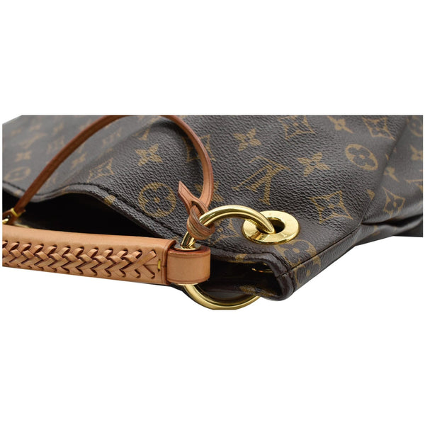 LOUIS VUITTON Artsy MM Monogram Canvas Shoulder Bag Brown
