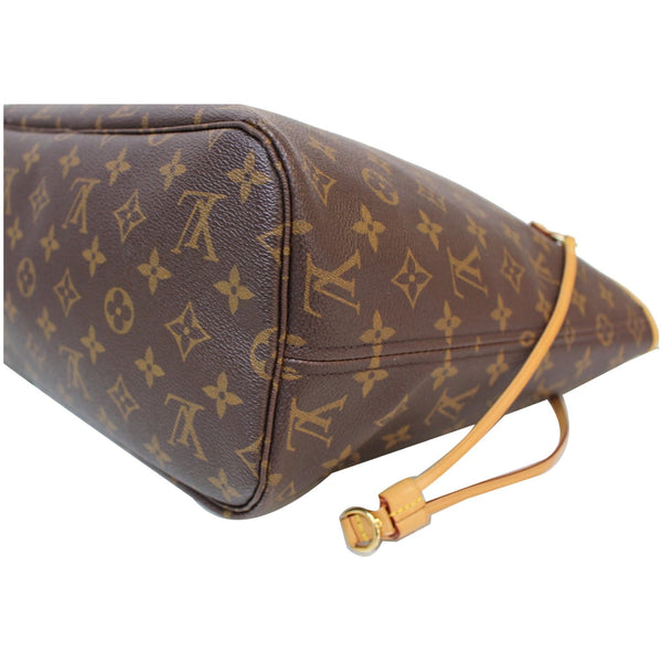 Corner View LV Neverfull MM Monogram Canvas Shoulder Bag