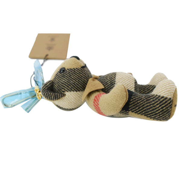 BURBERRY Thomas Bear House Check Bag Charm Gold - Hot Deals