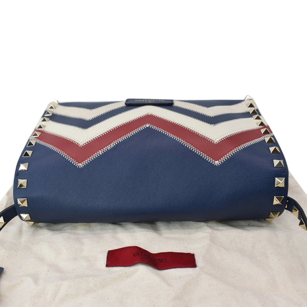 Valentino Garavani Rockstud Chevron Print Leather Bag