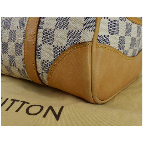 LOUIS VUITTON Berkeley Damier Azur Satchel Bag White