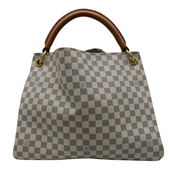 LOUIS VUITTON  Artsy MM Damier Azur Hobo Bag White