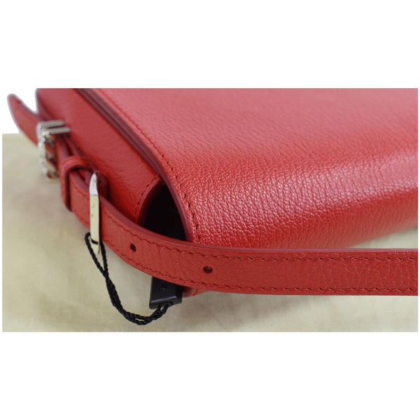 BURBERRY Small Grace Leather Shoulder Bag Red - Final Sale