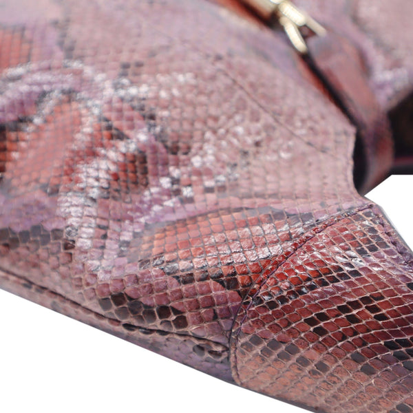 Gucci Jackie Medium Python Shoulder Bag Purple - DDH