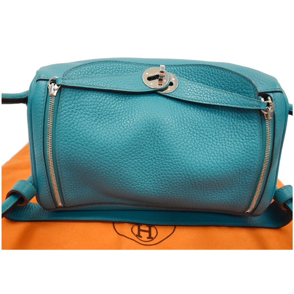 Hermes Lindy 30cm Clemence Leather Bag with padlock