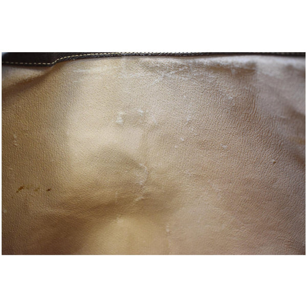 GUCCI Vintage GG Supreme Canvas Shoulder Bag Beige