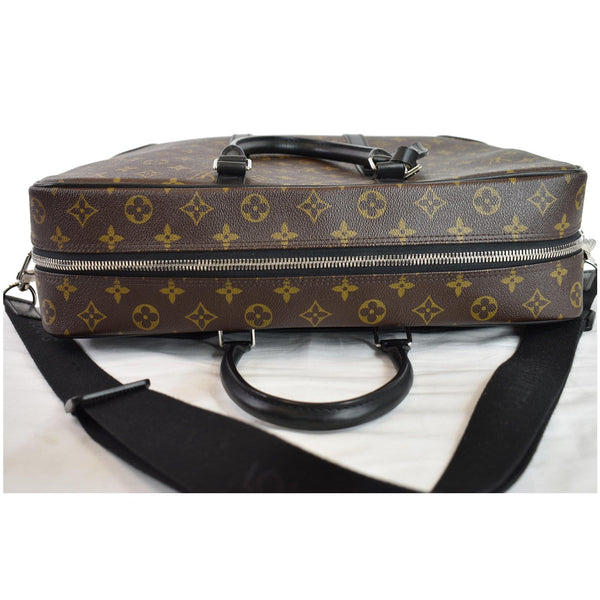 LOUIS VUITTON Porte Documents Voyage PM Monogram Canvas Briefcase Bag Brown
