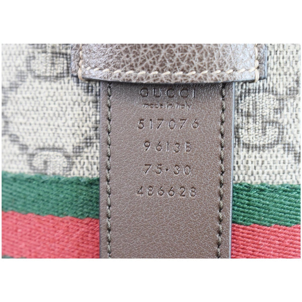 GUCCI Ophidia Small GG Supreme Canvas Web Belt Bag Brown 517076