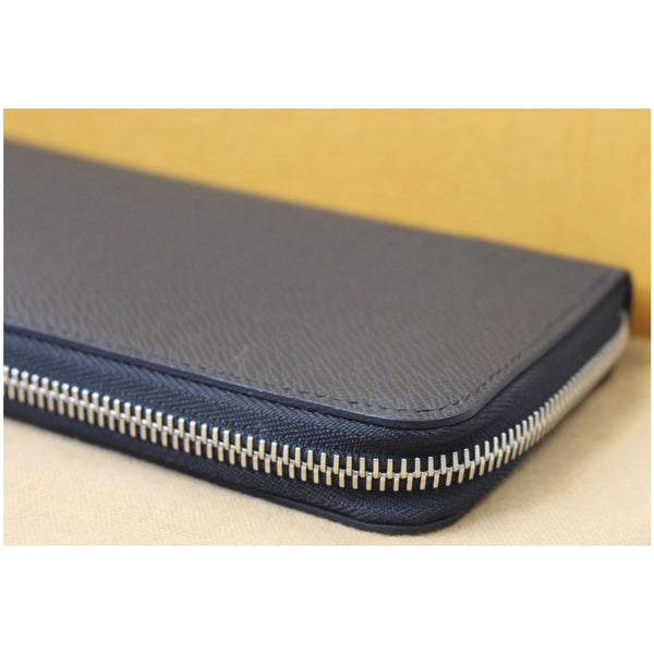 Louis Vuitton Zippy Vertical Taiga Long Wallet Black side view