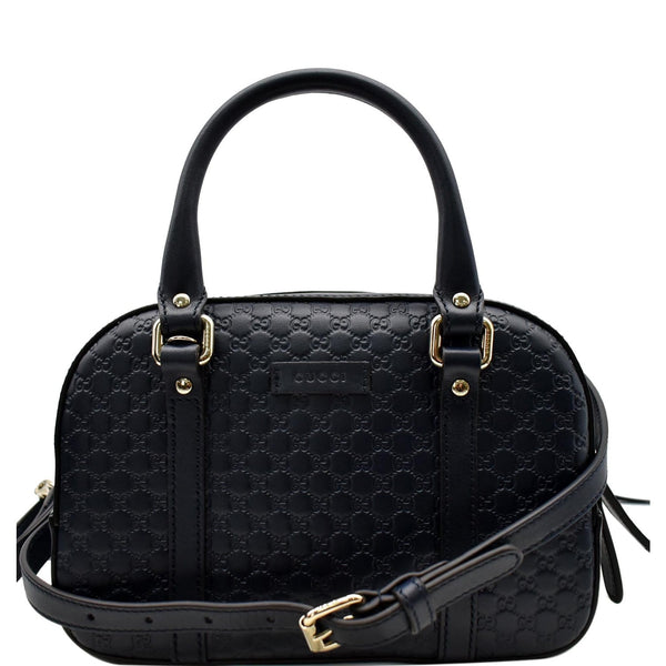 GUCCI Microguccissima Small Leather Crossbody Bag Blue 510289