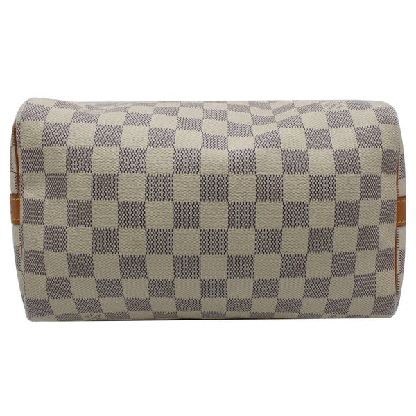 LOUIS VUITTON Speedy 25 Bandouliere Damier Azur Shoulder Bag White