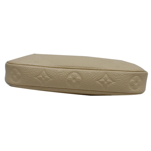 LOUIS VUITTON Multi Pochette Accessories Empreinte Bag Cream