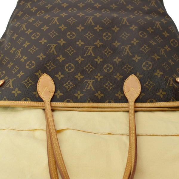 LOUIS VUITTON Neverfull GM Monogram Canvas Tote Bag Brown