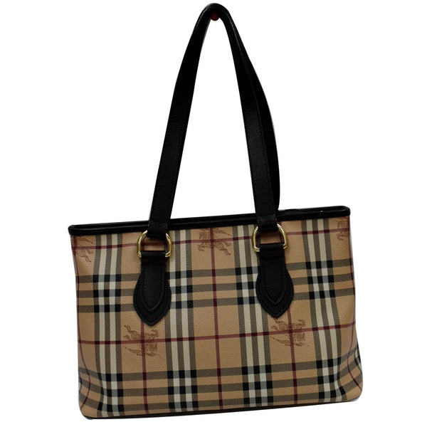 BURBERRY Haymarket Check Tote Bag Multicolor