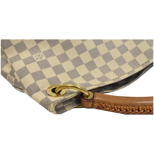 LOUIS VUITTON Artsy MM Damier Azur Hobo Bag White