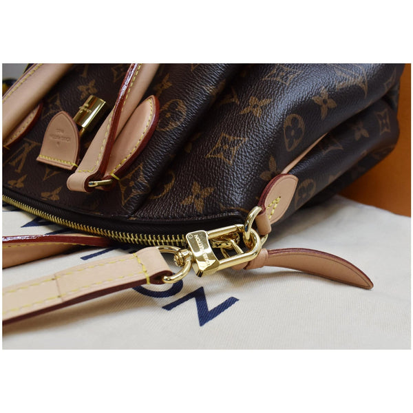 LOUIS VUITTON Rivoli PM Monogram Canvas Shoulder Bag Brown