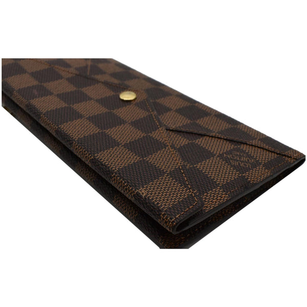 LOUIS VUITTON Long Origami Damier Ebene Wallet Brown